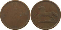 BRAUNSCHWEIG WOLFENBÜTTEL 2 PFENNIG Wilhelm 1831-1884. -