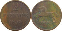 BRAUNSCHWEIG WOLFENBÜTTEL 2 PFENNIG Wilhelm 1831-1884. -