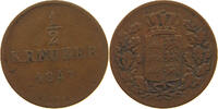 WÜRTTEMBERG 1/2 KREUZER Wilhelm I. (1816-1864) -