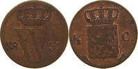 NETHERLANDS 1/2 CENT WILLEM I. 1815-1840 -