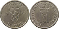 NORWAY 50 ÖRE HAAKON VII. 1905-1957 -
