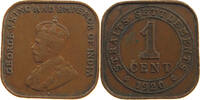 STRAITS SETTLEMENTS CENT George V. (1910-1936) -