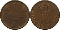 NORWAY 1 ÖRE HAAKON VII. (1905-1957) -