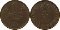 NORWAY 1 ÖRE HAAKON VII. (1905-1957) -