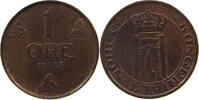 NORWAY 1 ÖRE HAAKON VII. (1905-1957) -