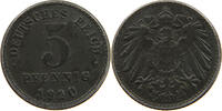 Ersatzmünzen des 1. Weltkrieges 5 PFENNIG 1920 J SS 50.05 元  ＋  58.31 元 运费