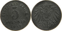 Ersatzmünzen des 1. Weltkrieges 5 PFENNIG 1919 G SS 50.05 元  ＋  58.31 元 运费