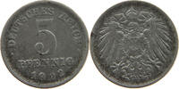 Ersatzmünzen des 1. Weltkrieges 5 PFENNIG 1922 F SS 50.05 元  ＋  58.31 元 运费