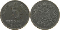 Ersatzmünzen des 1. Weltkrieges 5 PFENNIG 1915 A SS 58.39 元  ＋  58.31 元 运费