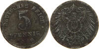Ersatzmünzen des 1. Weltkrieges 5 PFENNIG 1918 F SS 41.71 元  ＋  58.31 元 运费