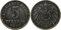 Ersatzmünzen des 1. Weltkrieges 5 PFENNIG 1917 F SS 41.71 元  ＋  58.31 元 运费