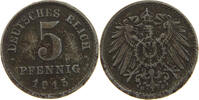 Ersatzmünzen des 1. Weltkrieges 5 PFENNIG 1915 G SS 50.05 元  ＋  58.31 元 运费