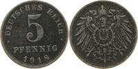 Ersatzmünzen des 1. Weltkrieges 5 PFENNIG 1918 A SS 50.05 元  ＋  58.31 元 运费