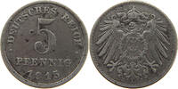 Ersatzmünzen des 1. Weltkrieges 5 PFENNIG 1915 J SS 50.05 元  ＋  58.31 元 运费