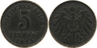 Ersatzmünzen des 1. Weltkrieges 5 PFENNIG 1915 G SS 50.05 元  ＋  58.31 元 运费