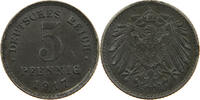 Ersatzmünzen des 1. Weltkrieges 5 PFENNIG 1917 E SS 58.39 元  ＋  58.31 元 运费
