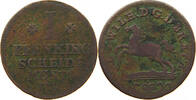 BRAUNSCHWEIG WOLFENBÜTTEL 1 PFENNIG August Wilhelm (1714-1731) -