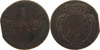 SACHSEN ALBERTINISCHE LINIE 1 PFENNIG Kurfürst Friedrich August III. (1763-1806) -