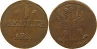 FRANKFURT 1 PFENNIG 1821 SS 58.57 元  ＋  58.49 元 运费