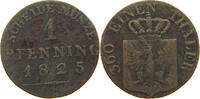 BRANDENBURG PREUSSEN 1 PFENNIG 1825 A Friedrich Wilhelm III. (1797-1840) S 75.07 元  ＋  58.31 元 运费