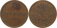BAYERN 1 PFENNIG Maximilian II. Joseph (1848-1864) -