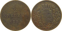 WÜRTTEMBERG 1/2 KREUZER Wilhelm I. (1816-1864) -
