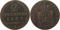 BRANDENBURG PREUSSEN 2 PFENNIG Friedrich Wilhelm III. (1797-1840) -