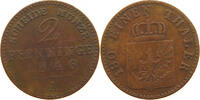 BRANDENBURG PREUSSEN 2 PFENNIG Friedrich Wilhelm IV. (1840-1861) -