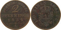 BRANDENBURG PREUSSEN 2 PFENNIG Friedrich Wilhelm IV. (1840-1861) -