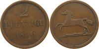 BRAUNSCHWEIG WOLFENBÜTTEL 2 PFENNIG Wilhelm (1831-1884) -