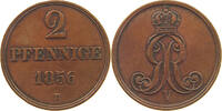 BRAUNSCHWEIG CALENBERG HANNOVER 2 PFENNIG Georg V. (1851-1866) -