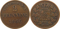 BAYERN 2 PFENNIG Ludwig II. (1864-1886) -