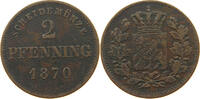 BAYERN 2 PFENNIG Ludwig II. (1864-1886) -