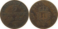 BRANDENBURG PREUSSEN 3 PFENNIG Friedrich Wilhelm IV. (1840-1861) -