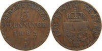 BRANDENBURG PREUSSEN 3 PFENNIG Wilhelm I. (1861-1888) -