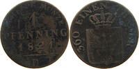 BRANDENBURG PREUSSEN PFENNIG Friedrich Wilhelm III. (1797-1840) -