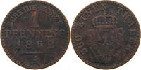 BRANDENBURG PREUSSEN PFENNIG Wilhelm I. (1861-1888) -