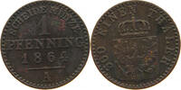 BRANDENBURG PREUSSEN PFENNIG Wilhelm I. (1861-1888) -