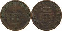 BRANDENBURG PREUSSEN PFENNIG Wilhelm I. (1861-1888) -