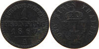 BRANDENBURG PREUSSEN PFENNIG Wilhelm I. (1861-1888) -