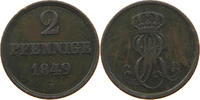 BRAUNSCHWEIG CALENBERG HANNOVER 2 PFENNIG Ernst August (1837-1851) -