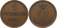 BRAUNSCHWEIG CALENBERG HANNOVER 2 PFENNIG Georg V. (1851-1866) -