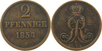 BRAUNSCHWEIG CALENBERG HANNOVER 2 PFENNIG Georg V. (1851-1866) -