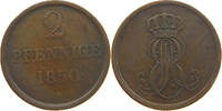 BRAUNSCHWEIG CALENBERG HANNOVER 2 PFENNIG Ernst August (1837-1851) -