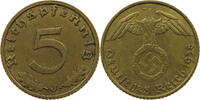 DRITTES REICH 5 REICHSPFENNIG 1938 J SS 50.20 元  ＋  58.49 元 运费