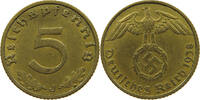 DRITTES REICH 5 REICHSPFENNIG 1938 J SS 50.20 元  ＋  58.49 元 运费