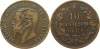 ITALY 10 CENTESIMI 1867 N VITTORIO EMANUELE II. (1861-1878) SS 58.39 元  ＋  58.31 元 运费