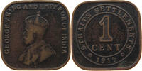 STRAITS SETTLEMENTS 1 CENT George V. (1910-1936) -