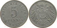 KAISERREICH 5 PFENNIG 1917 A SS 58.39 元  ＋  58.31 元 运费