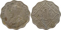 INDIA BRITISH 1 ANNA GEORGE V. (1910-1936) -